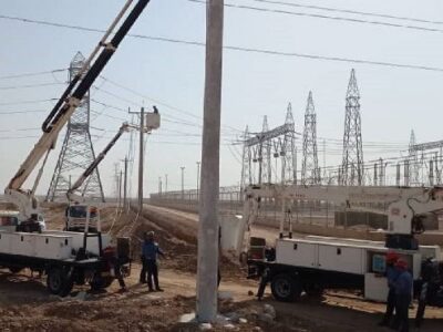 خط جدید برق روستاهای جنوب غرب شهرستان اهواز احداث شد