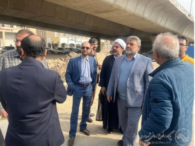بازدید شهردار اهواز از روند تکمیل تقاطع غیرهمسطح شهید کجباف